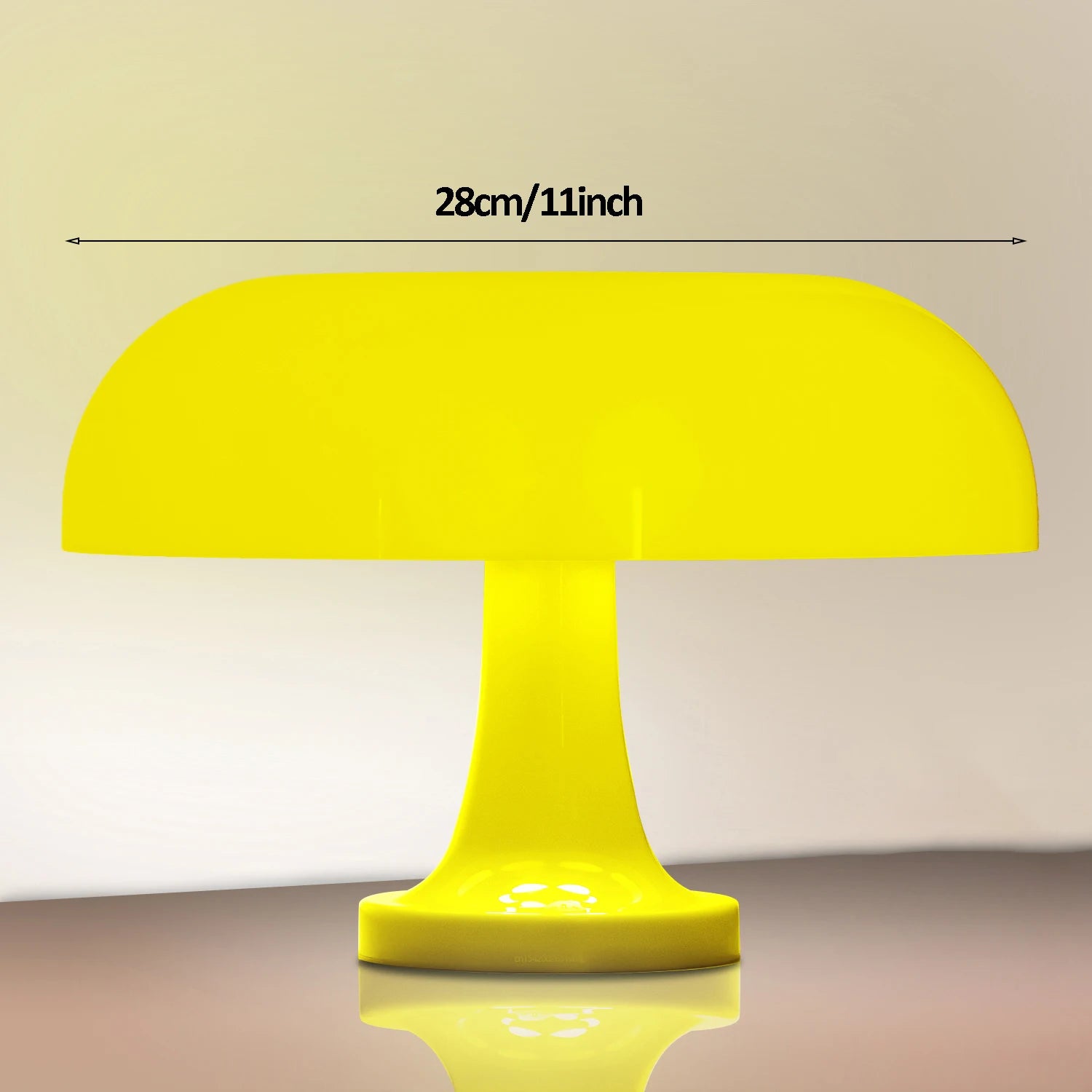 Modern Mushroom Table Lamp with Adjustable Brightness – USB and Type-C Charging, Color Options for Bedroom or Desk