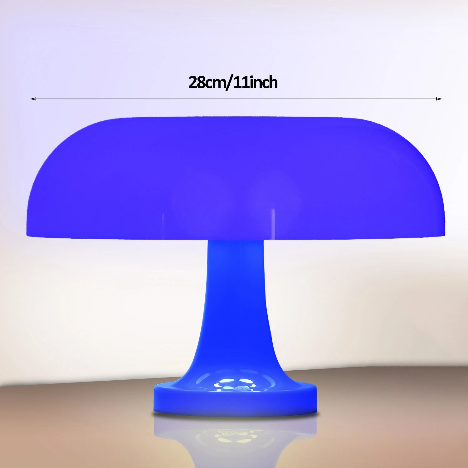 Modern Mushroom Table Lamp with Adjustable Brightness – USB and Type-C Charging, Color Options for Bedroom or Desk