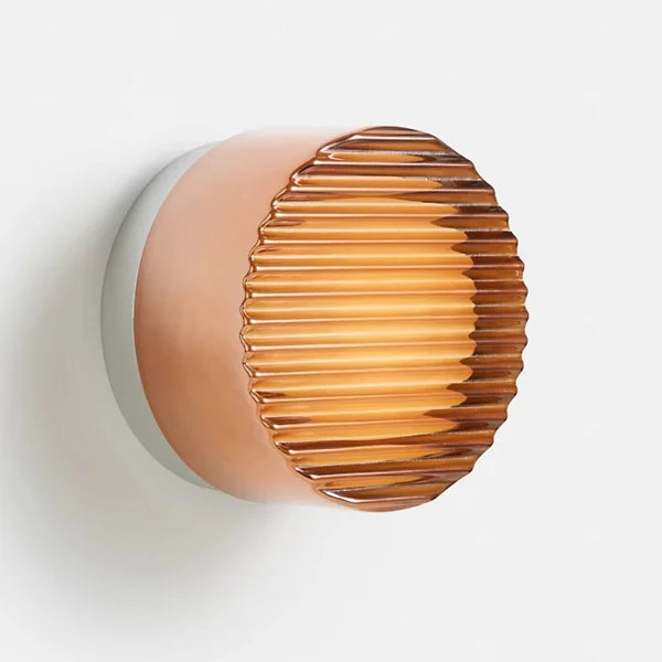 Contemporary LED Wall Light with Frosted Glass Diffuser – Modern Round Sconce for Bedrooms, Hallways, and Living Rooms