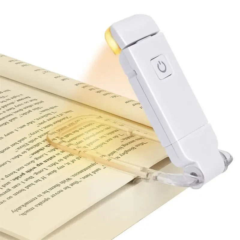 Variant image for USB Rechargeable Clip-On Book Light with Adjustable Brightness and Color Temperature – Portable Reading Lamp for Eye Protection-2