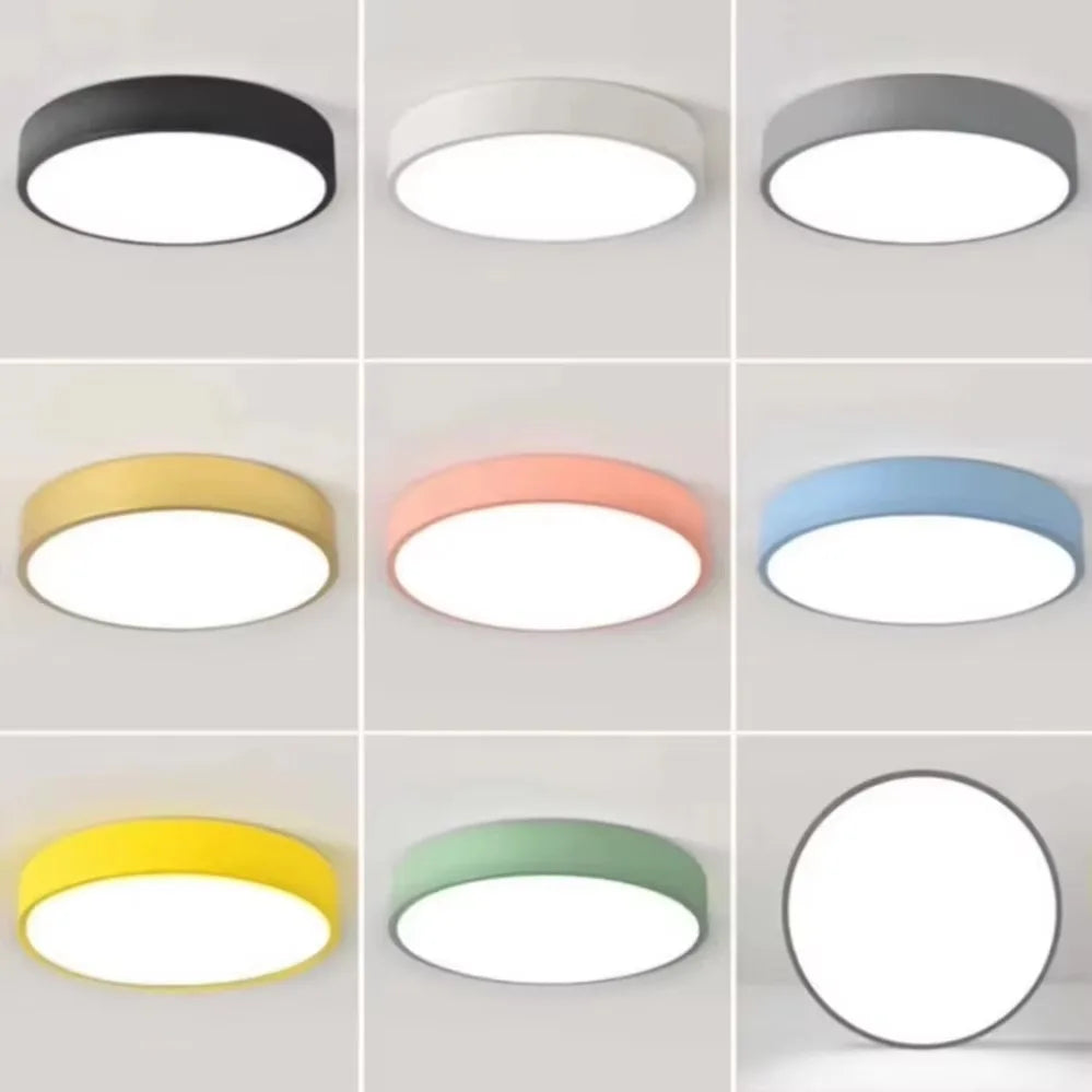 Modern LED Ceiling Light with Remote Control – Dimmable Round Lamp for Living Room, Bedroom, and Kitchen-3