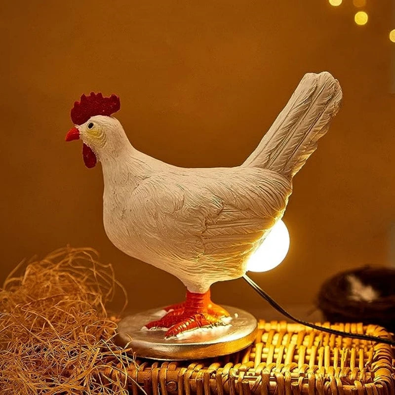 Decorative Chicken Night Light – Fun LED Lamp for Easter Home Decor, Soft Warm Light, Battery-Operated, Indoor Use-1