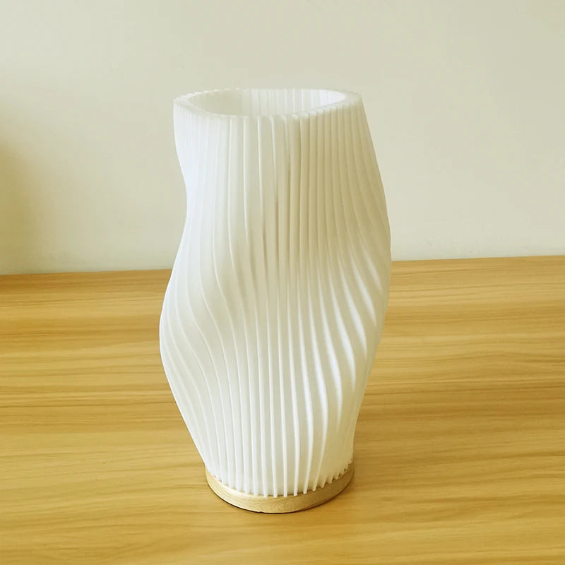 3D Printed French Cream Desk Lamp – Elegant Small Table Lamp for Bedroom and Coffee Shop Lighting-3