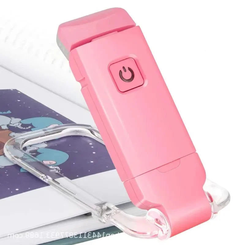 Variant image for USB Rechargeable Clip-On Book Light with Adjustable Brightness and Color Temperature – Portable Reading Lamp for Eye Protection-4