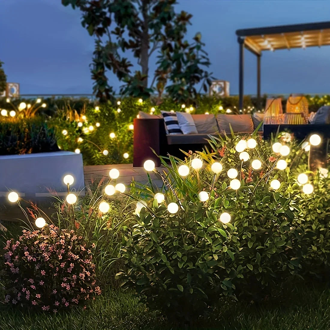 Solar LED Garden Firework Lights - Waterproof Outdoor Lights for Patios and Pathways, Energy Efficient Solar Garden Lights 0