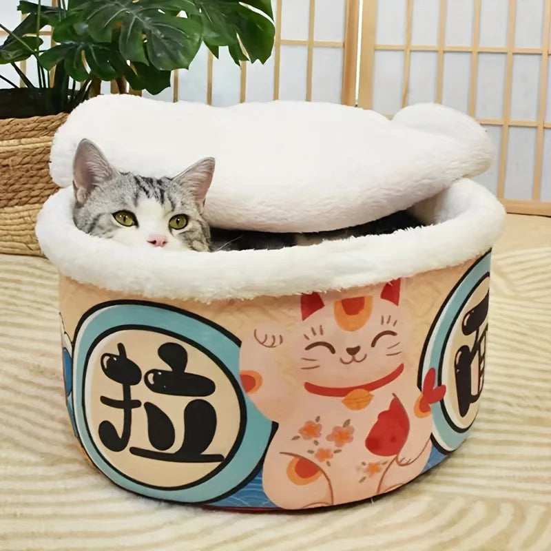 Large Cat House - Instant Noodle Design for Ultimate Comfort and Warmth