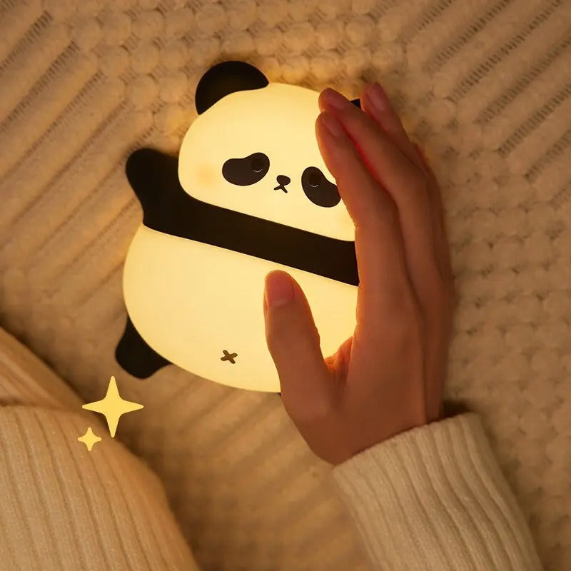 Lazy Panda Night Light - Soft LED Lamp for Kids, Nursery, and Relaxing Sleep Atmosphere
