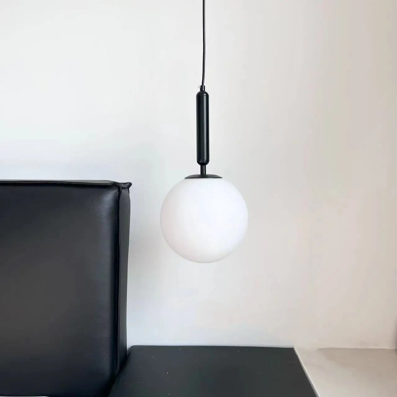 Variant image for Modern Glass Pendant Lamp with Aluminum Finish – Stylish Kitchen Pendant Lighting for Dining and Living Spaces-7